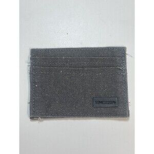 TO THE MARKET Gray Camo Denim Card Holder Unisex New W/O Tag